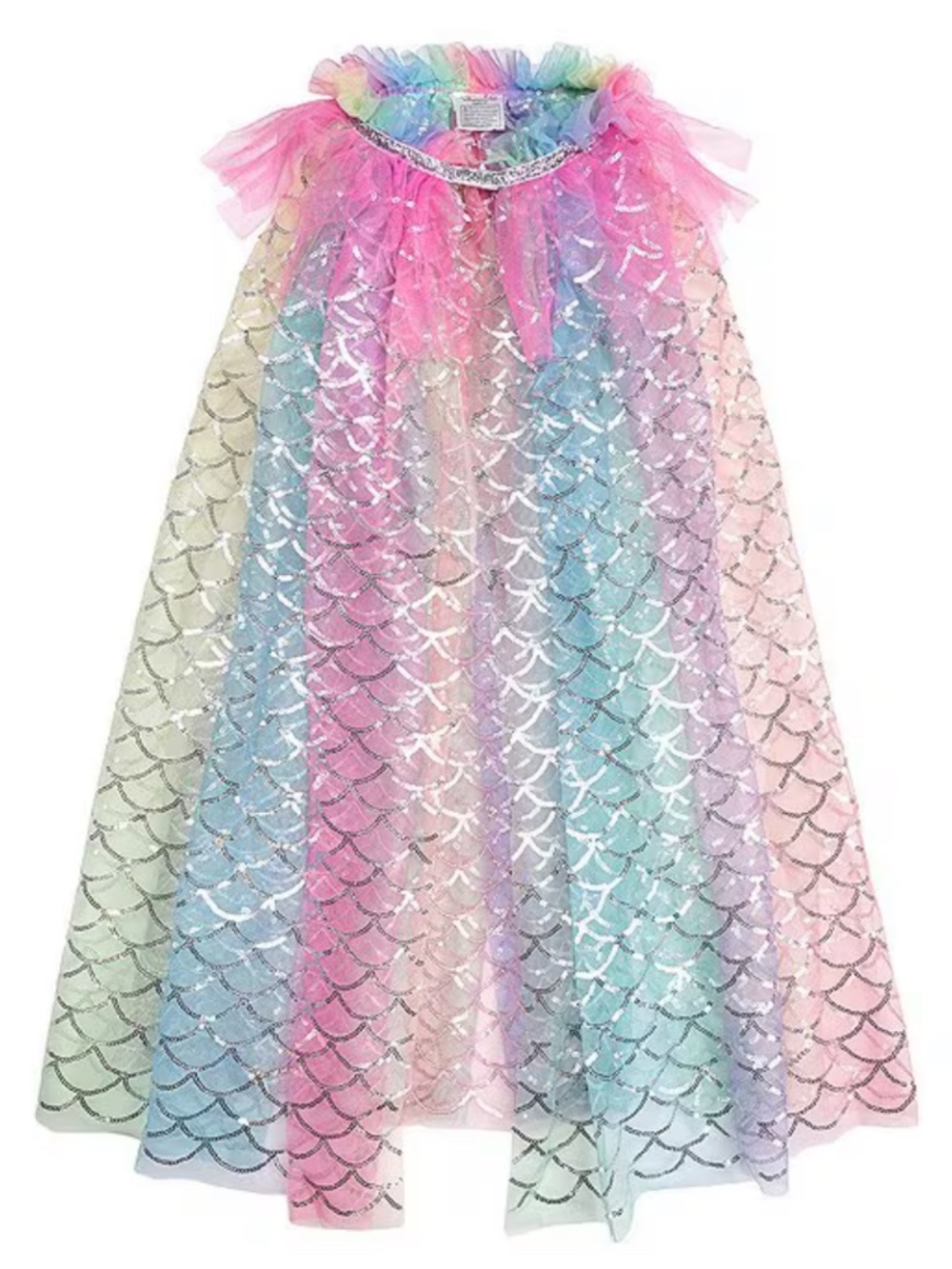Sweet Wink Rainbow Mermaid Cape - 3T